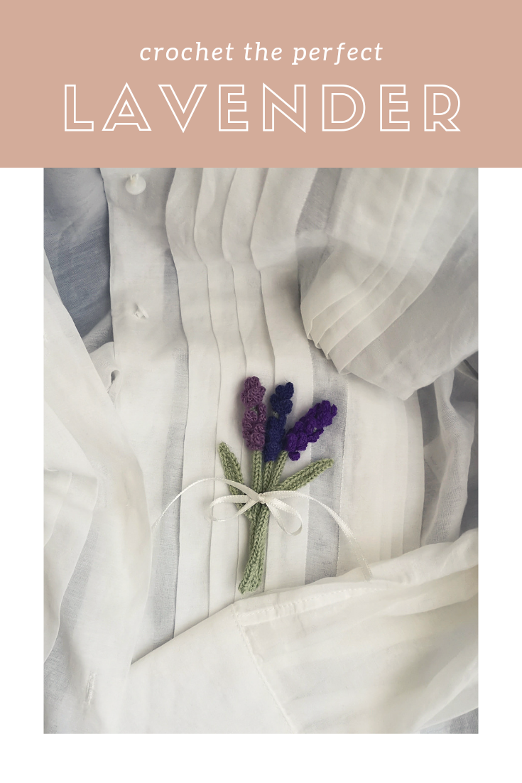 Crochet Video - LAVENDER mini bouquet step by step tutorial