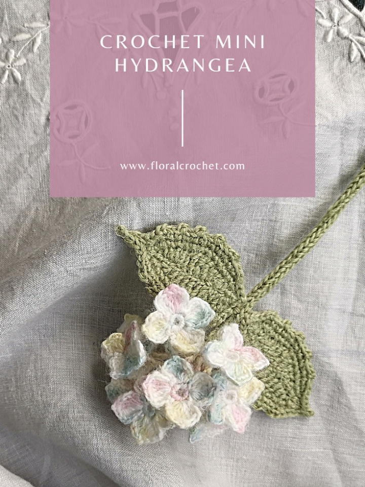 crochet pattern & video hydrangea