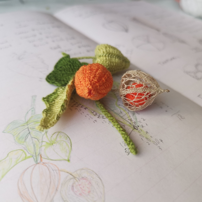 crochet pattern Physalis Gooseberry