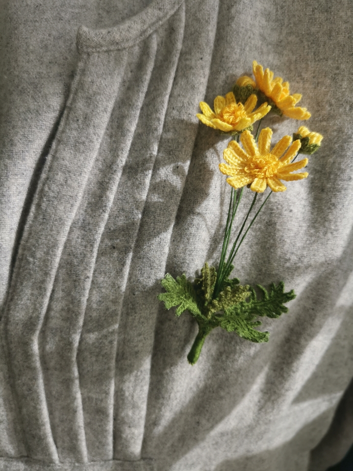 crochet pattern yellow daisy