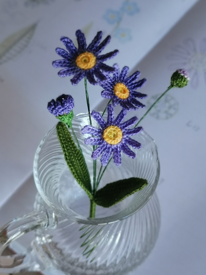 crochet aster pattern