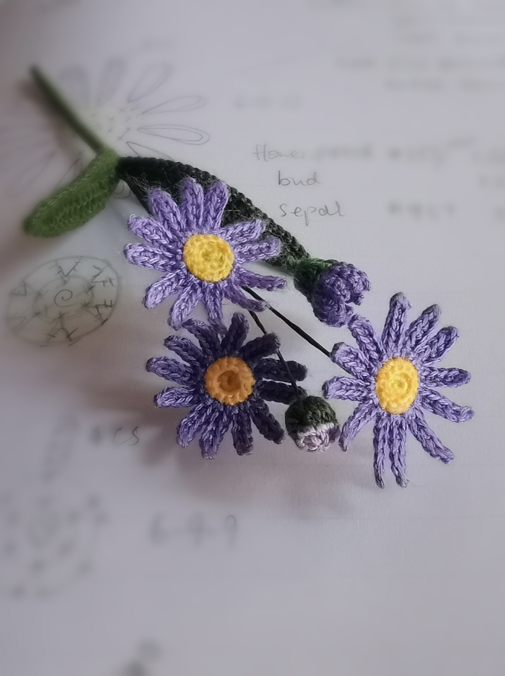 crochet aster pattern