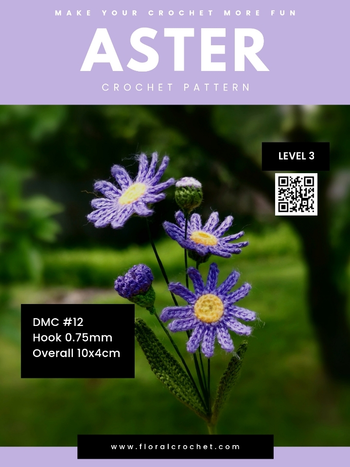 crochet aster pattern