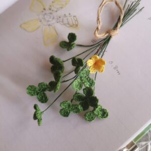 crochet clover leaves pattern