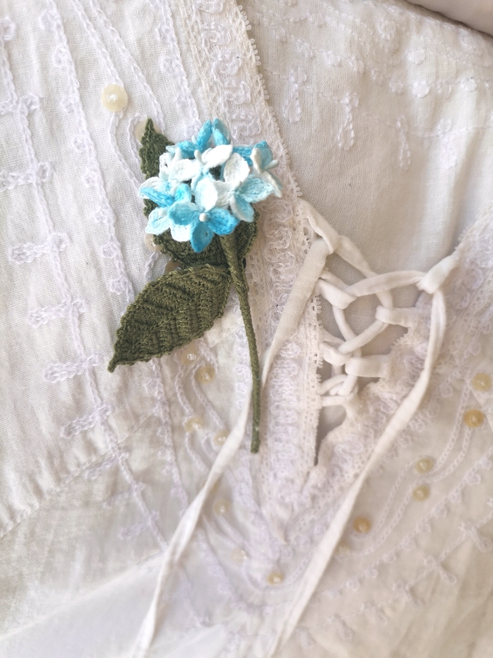 crochet hydrangea flower bouquet