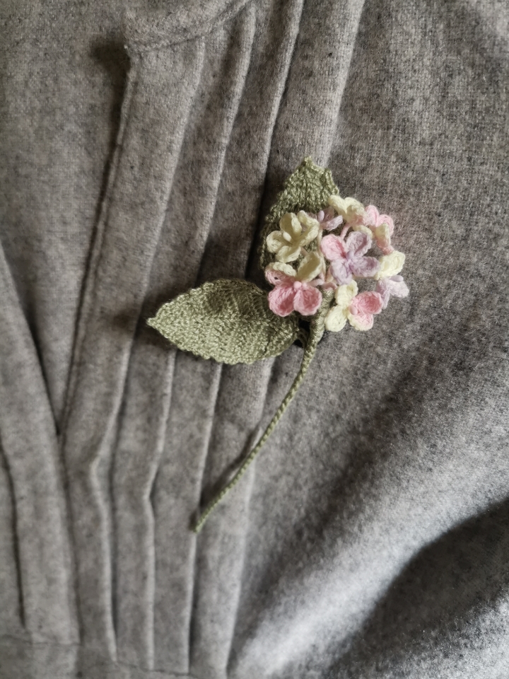 crochet hydrangea flower bouquet