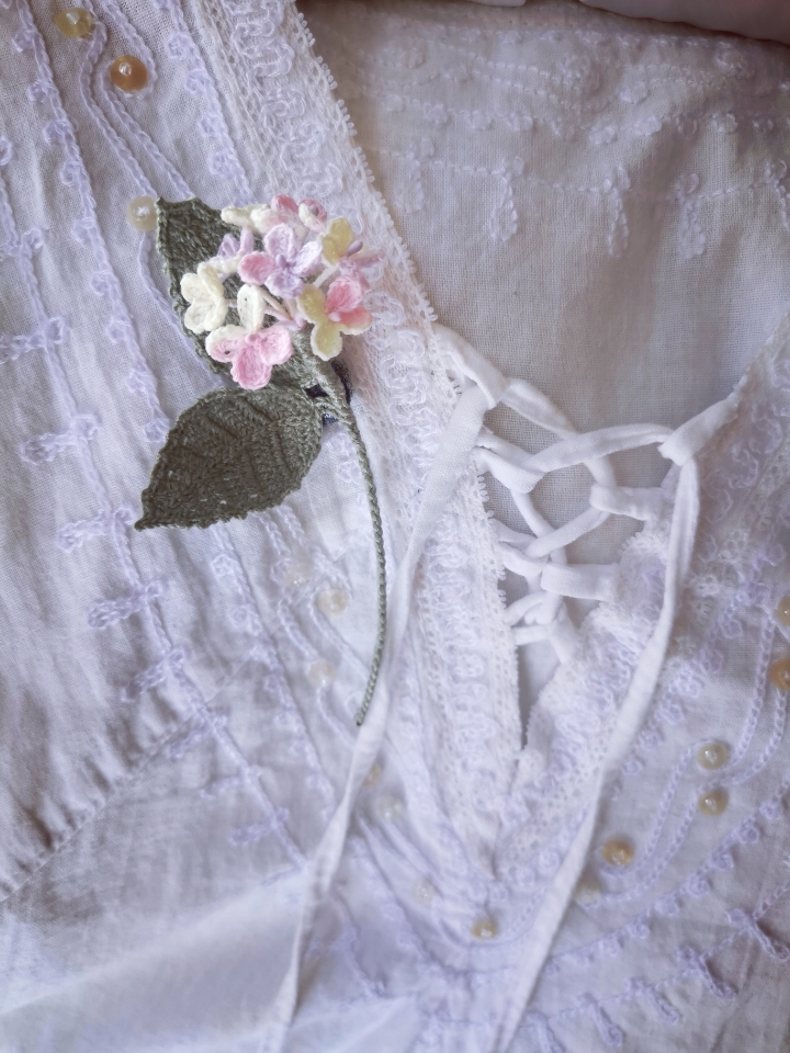 crochet hydrangea flower bouquet