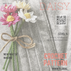 Crochet Video - MARGUERITE DAISY mini bouquet step by step tutorial