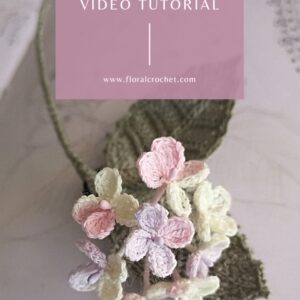Crochet Pattern - HYDRANGEA mini flower bouquet L6