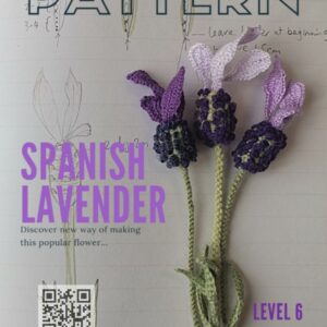 Crochet Pattern - SPANISH LAVENDER flower bouquet