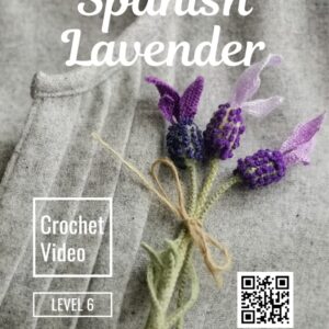 Crochet Video - SPANISH LAVENDER mini bouquet step by step tutorial