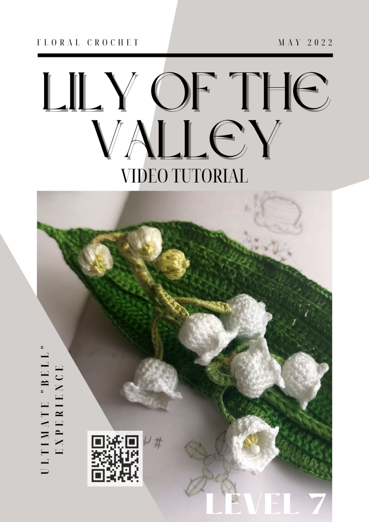 Crochet Video - LILY OF THE VALLEY mini bouquet step by step tutorial