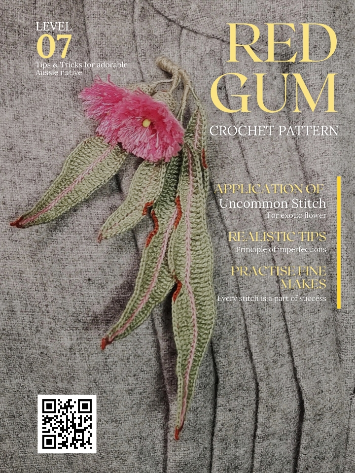 red flowering gum pattern