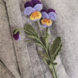 crochet pansy