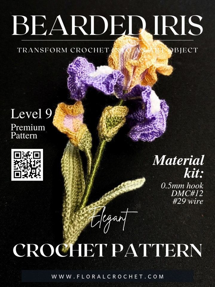 crochet iris pattern